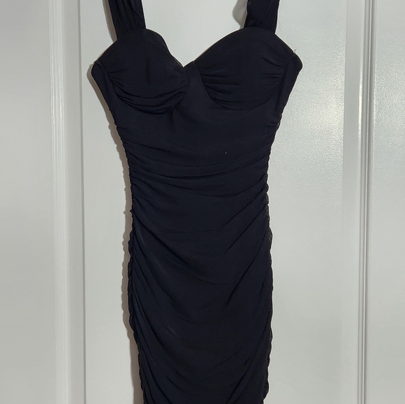 Windsor - Winning Style Mesh Ruched Mini Dress Size: Small - Picture 11 of 11